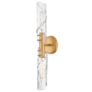 Capri 2-Light Wall Sconce in Distressed Brass