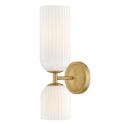 Ava 2-Light Wall Sconce in Lacquered Brass