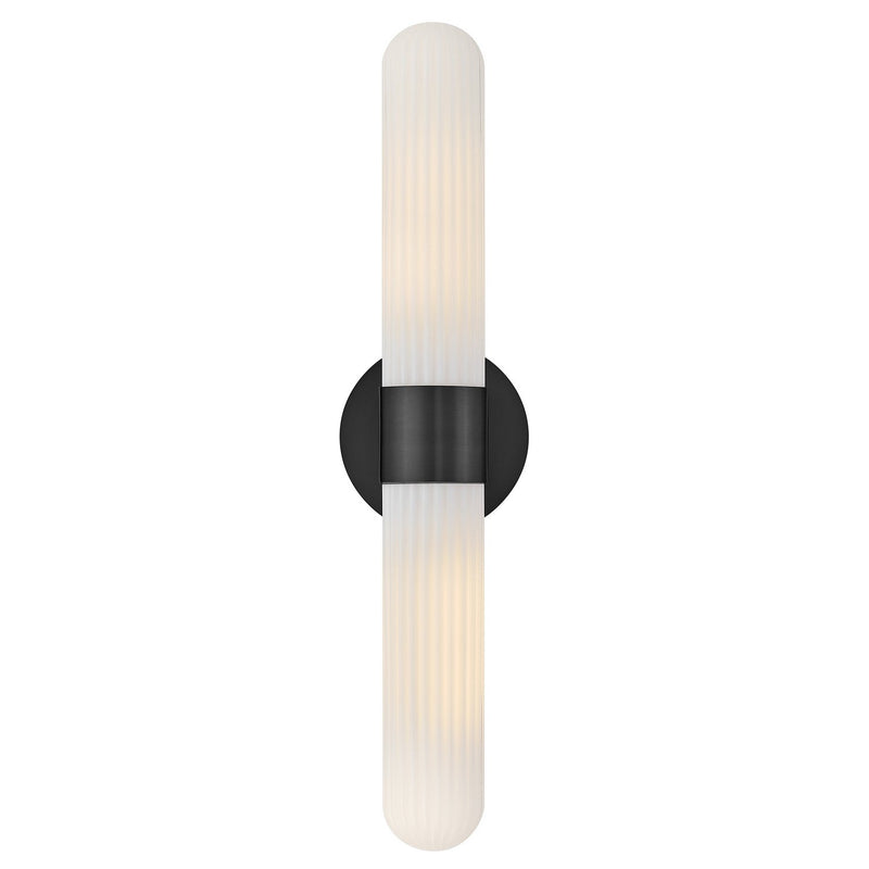 Nina 2-Light Wall Sconce in Black