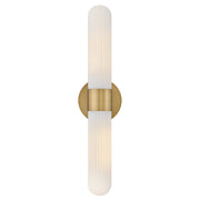 Nina 2-Light Wall Sconce in Lacquered Brass