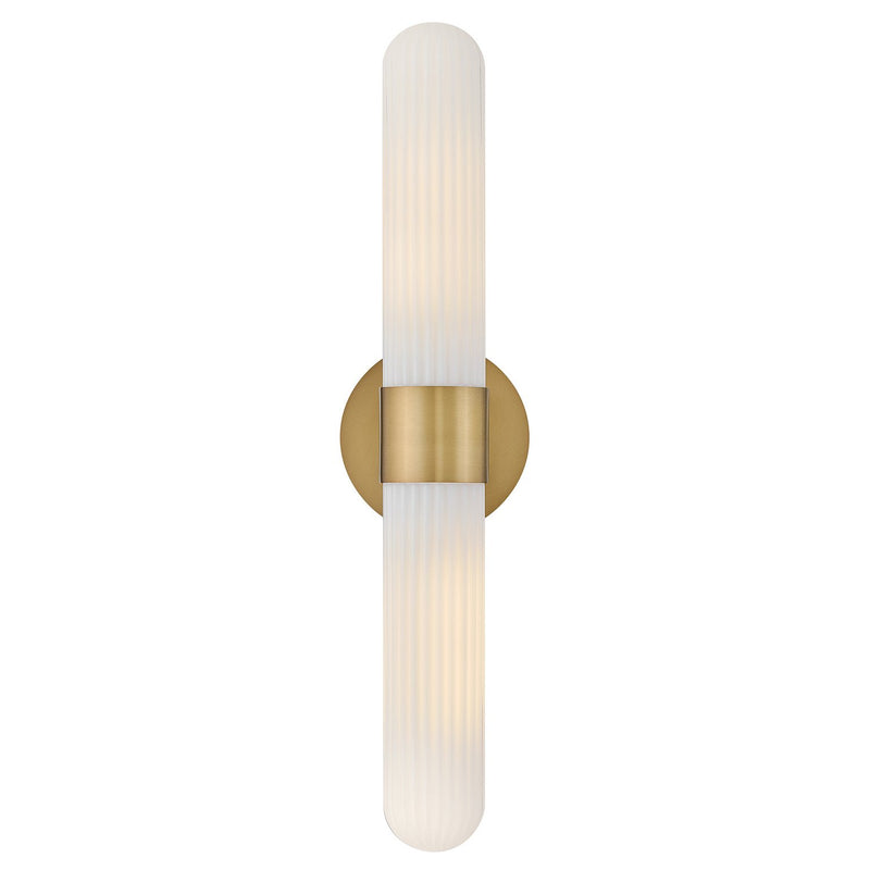 Nina 2-Light Wall Sconce in Lacquered Brass