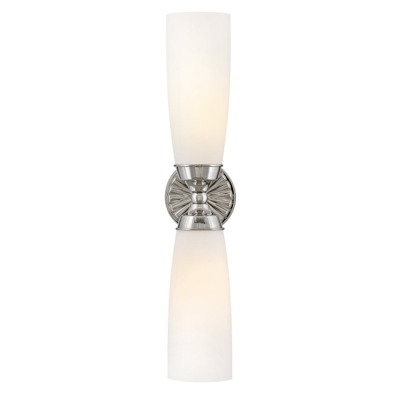 Alexis 2-Light Bath Sconce in Polished Nickel