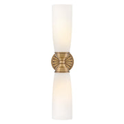 Alexis 2-Light Bath Sconce in Heritage Brass