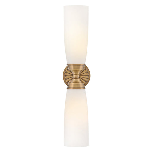 Alexis 2-Light Bath Sconce in Heritage Brass