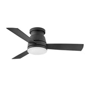 Trey 44" Outdoor Smart Ceiling Fan with Light in Matte Black