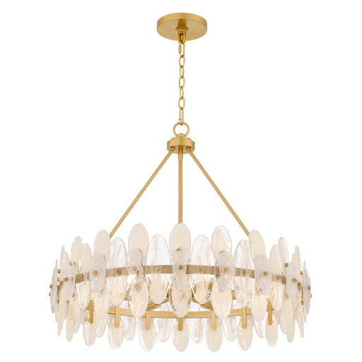 Abigail 6-Light Pendant in Brushed Gold