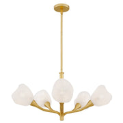 Adelyn 5-Light Chandelier in Gold Leaf