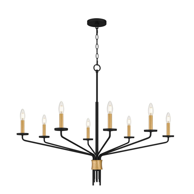 Alexander 8-Light Chandelier in Matte Black