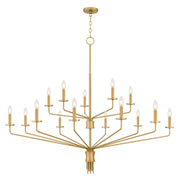 Alexander 15-Light Chandelier in Brushed Gold