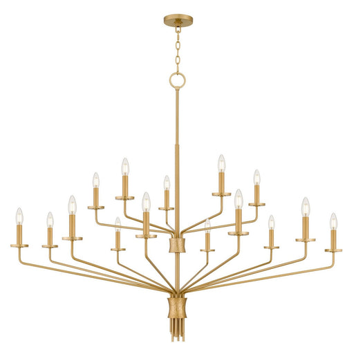 Alexander 15-Light Chandelier in Brushed Gold