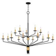 Alexander 15-Light Chandelier in Matte Black
