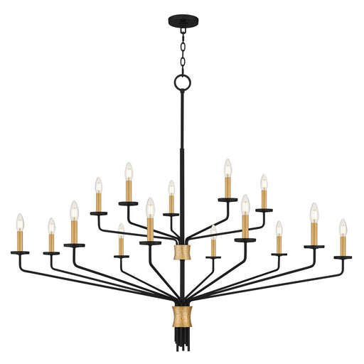 Alexander 15-Light Chandelier in Matte Black