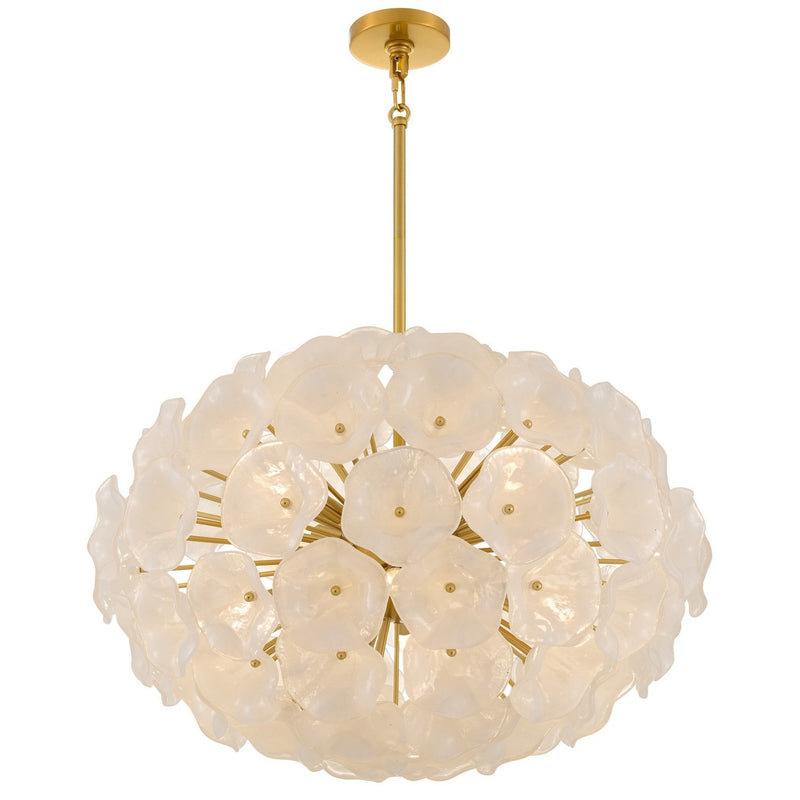 Audrey 8-Light Pendant in Brushed Gold
