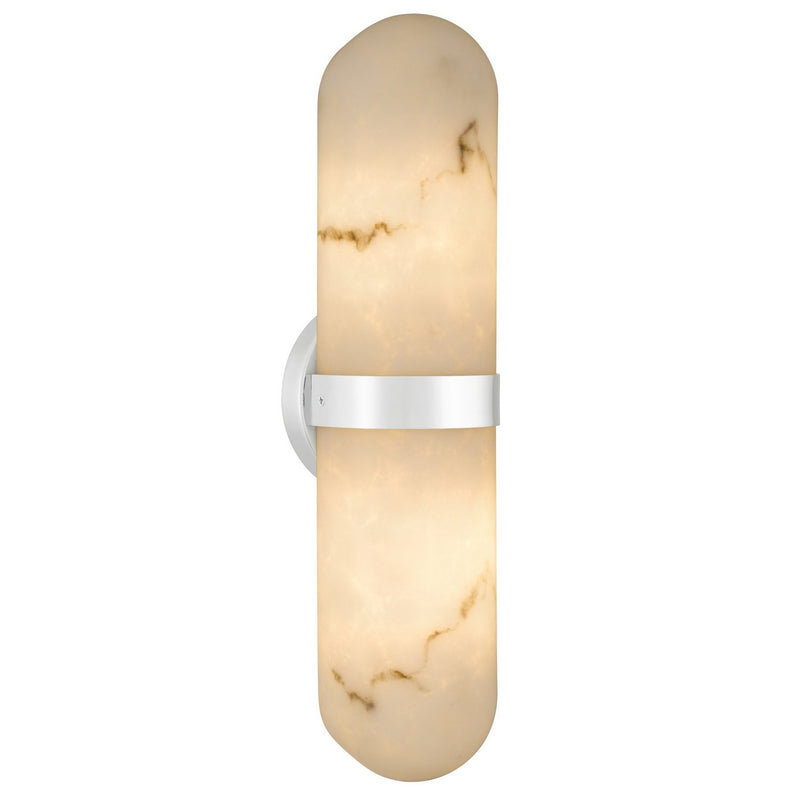 Bree 2-Light Large Wall Sconce in Polished Chrome