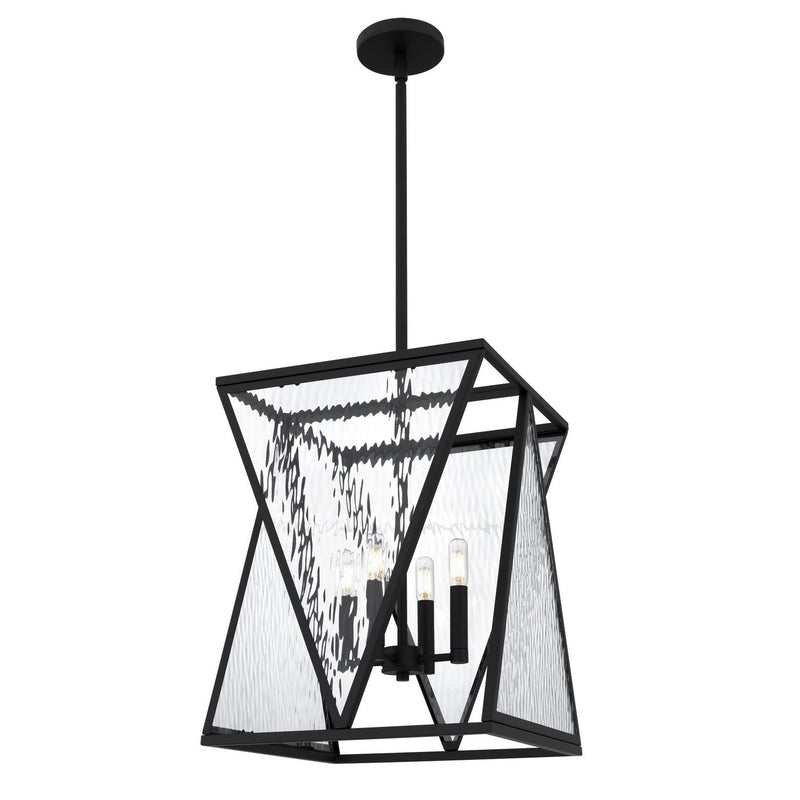 Clovis 4-Light Pendant in Matte Black