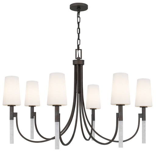 Eloura 6-Light Chandelier in Iron Gate