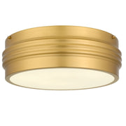 Emmett 3-Light Flush Mount in Brushed Gold