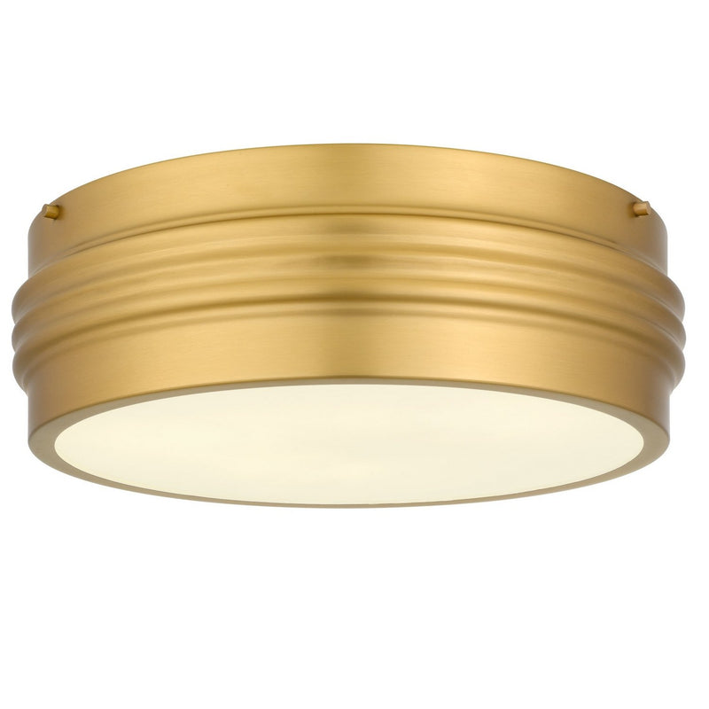 Emmett 3-Light Flush Mount in Brushed Gold