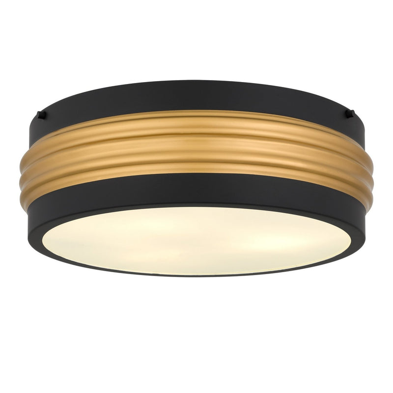 Emmett 3-Light Flush Mount in Matte Black