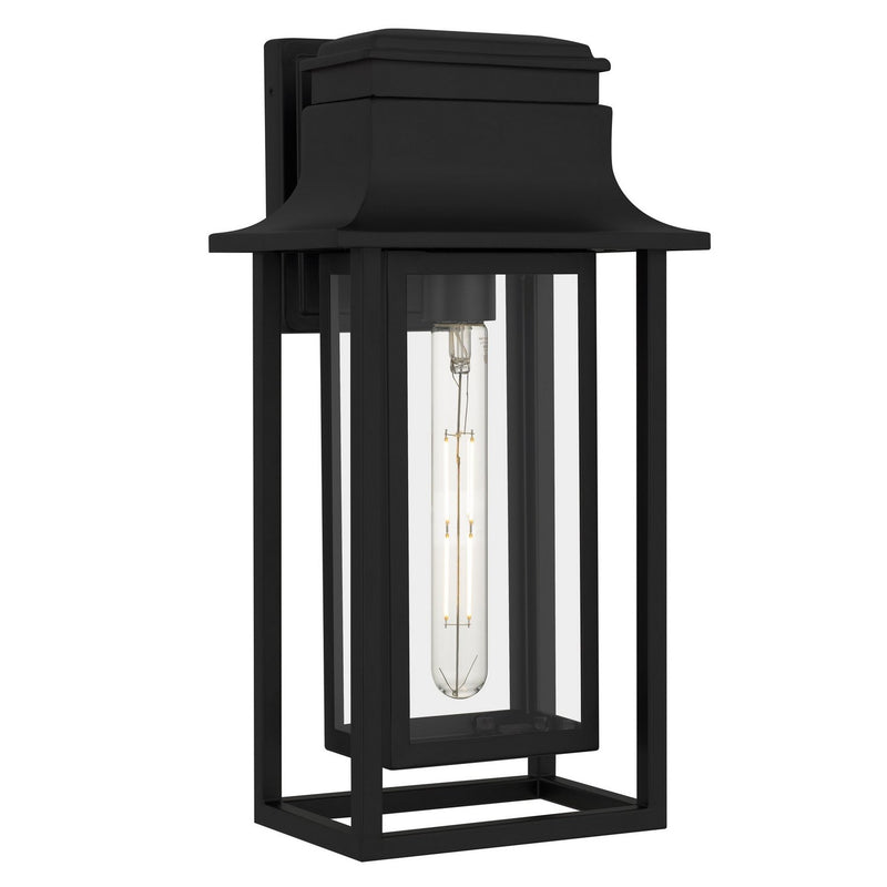 Garner Medium Outdoor Wall Lantern in Matte Black