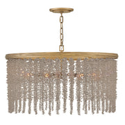 Rubina 6-Light Pendant in Burnished Gold