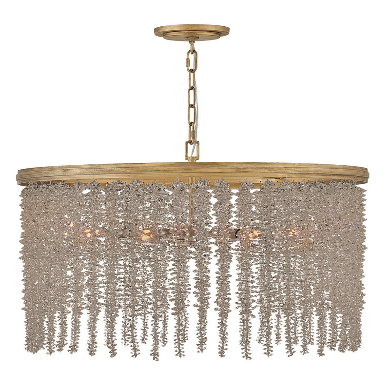 Rubina 6-Light Pendant in Burnished Gold