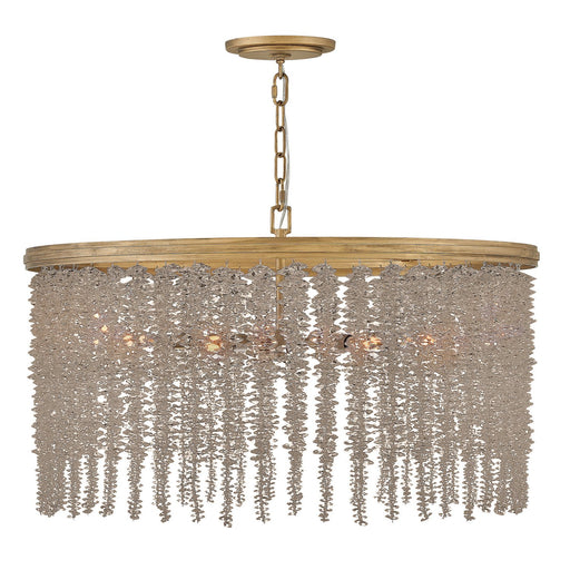 Rubina 6-Light Pendant in Burnished Gold
