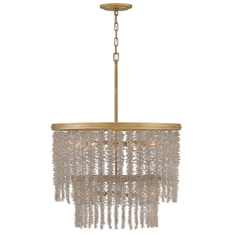 Rubina 10-Light Pendant in Burnished Gold