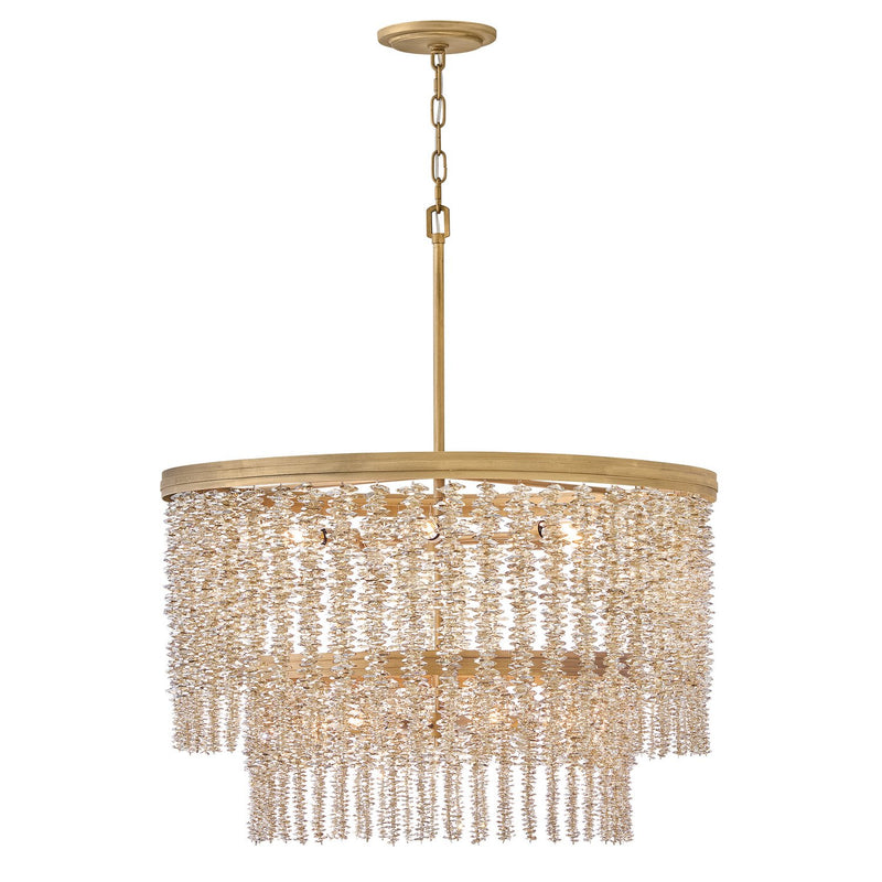 Rubina 12-Light Pendant in Burnished Gold