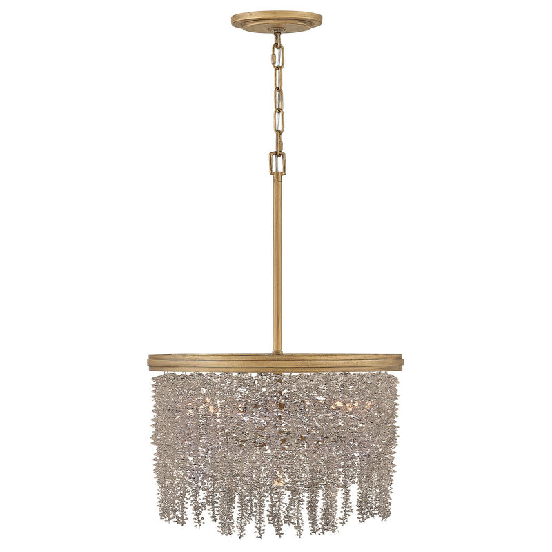 Rubina 4-Light Convertible Pendant in Burnished Gold
