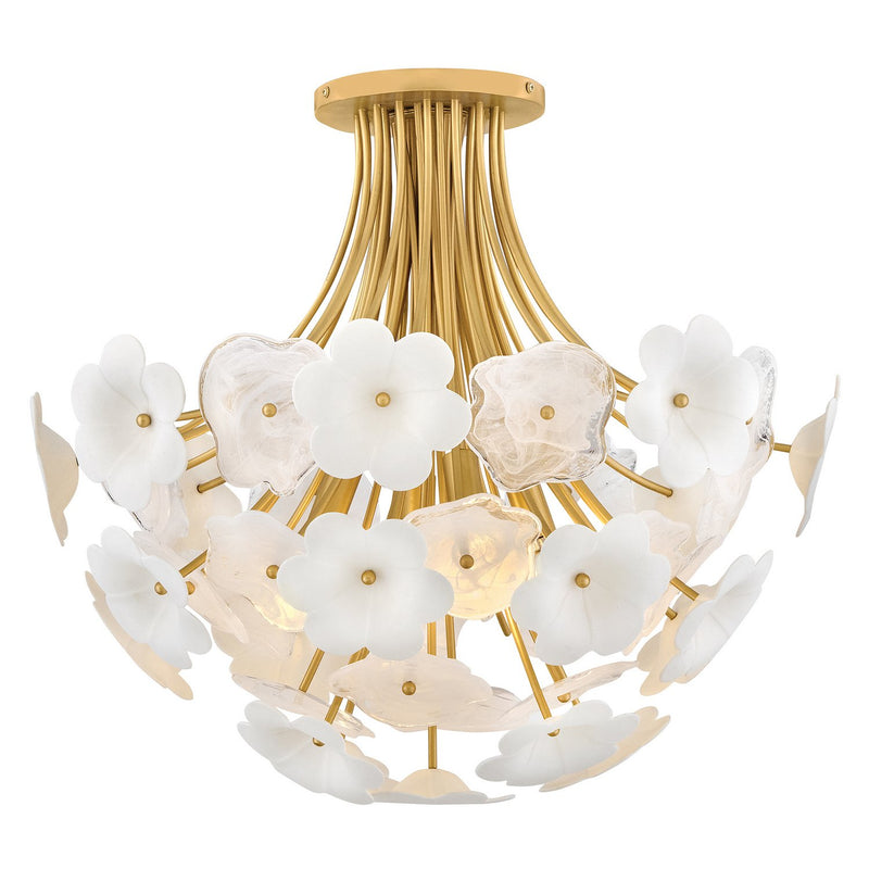 Marianne 4-Light Semi-Flush Mount in Deluxe Gold