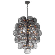 Perriand 40-Light Medium Cluster Pendant in Brushed Graphite