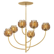 Fantine 6-Light Chandelier in Unlacquered Brass