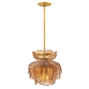 Fantine 6-Light Pendant in Unlacquered Brass