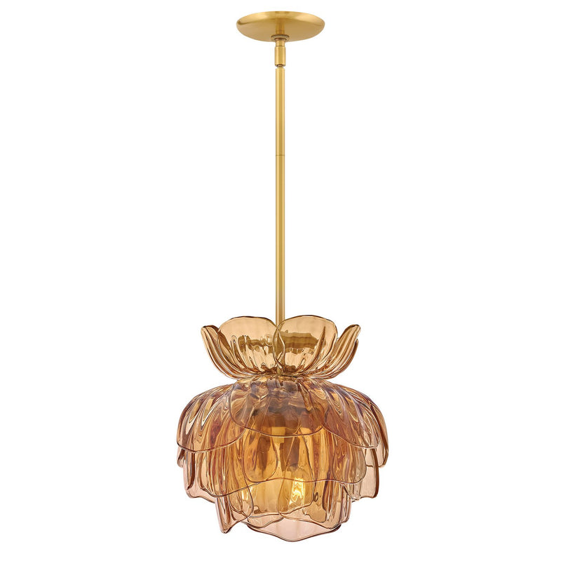 Fantine 6-Light Pendant in Unlacquered Brass