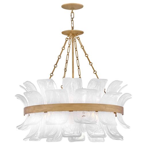 Fleur 6-Light Pendant in Burnished Gold