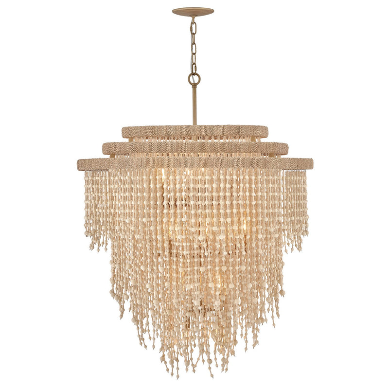 Freya 17-Light Pendant in Burnished Gold
