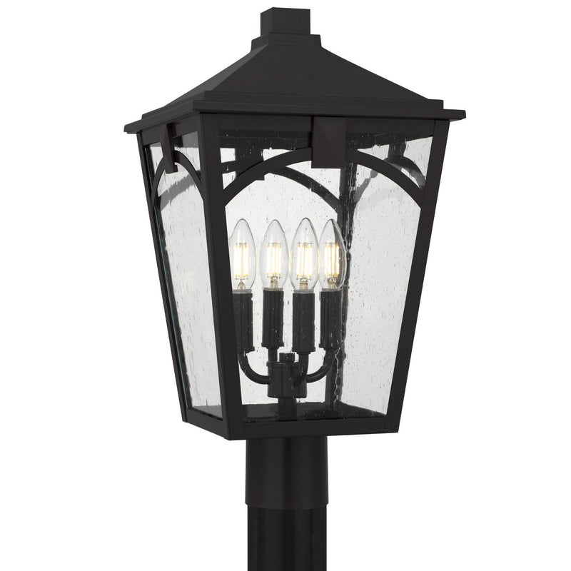 Jaxon 4-Light Outdoor Post Lantern in Western Bronze