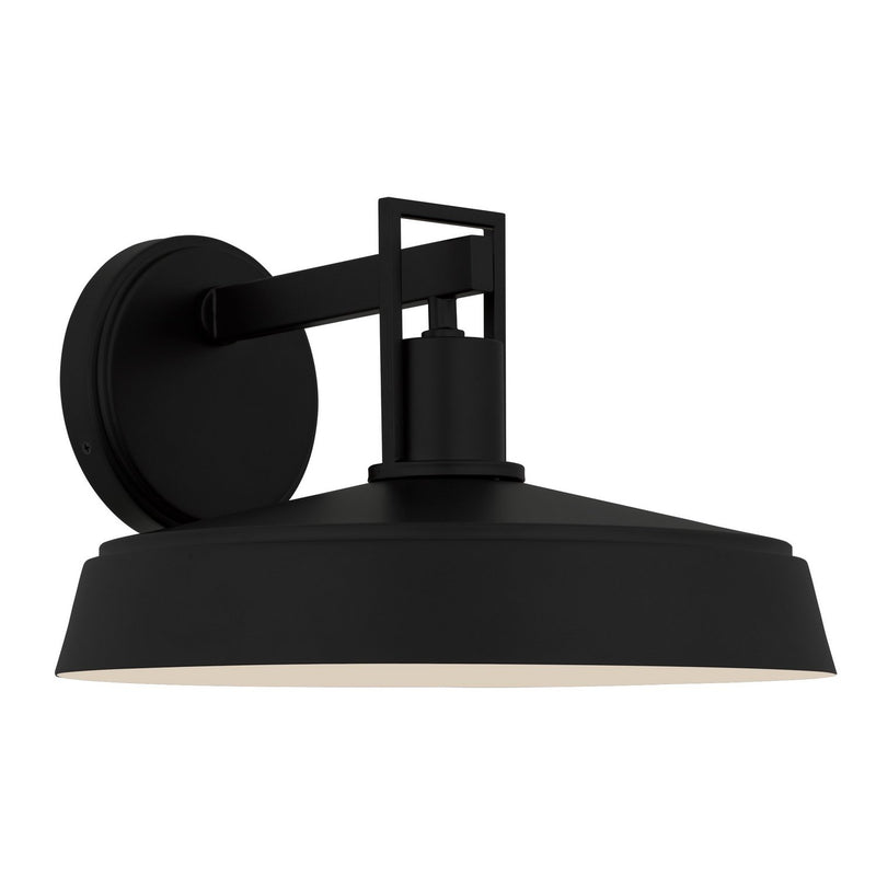Karson Medium Outdoor Wall Sconce in Matte Black