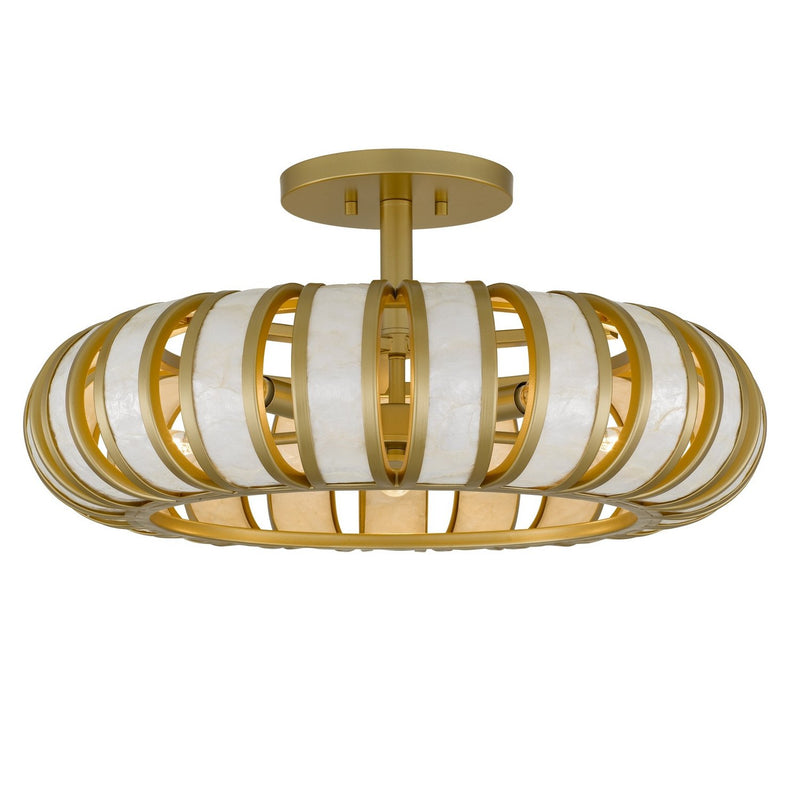 Knight 5-Light Semi-Flush Mount in Soft Gold