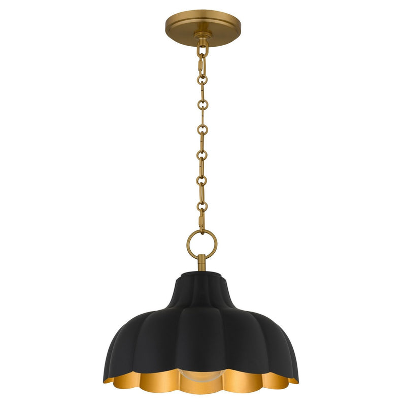 Leanne Pendant in Matte Black
