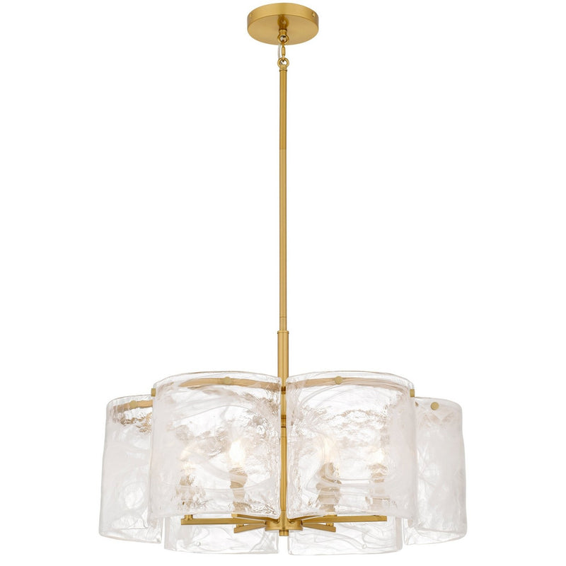Maisie 24" 6-Light Pendant in Brushed Gold