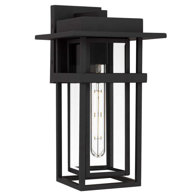 Morgan Medium Outdoor Wall Lantern in Earth Black