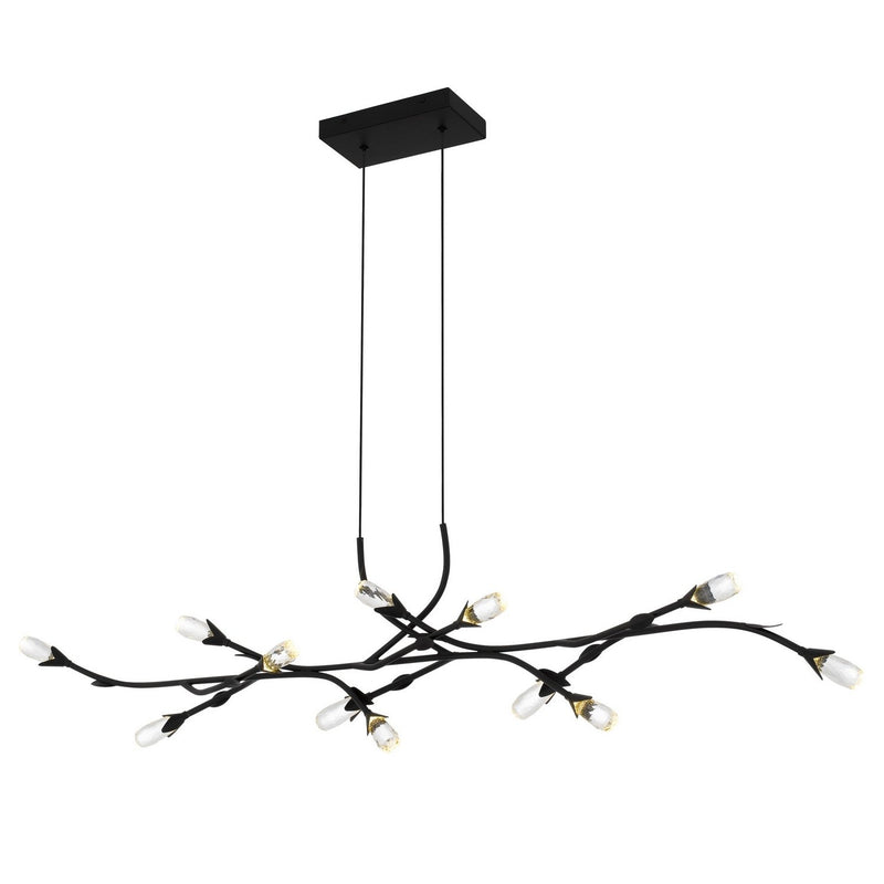 Cora Island Chandelier in Matte Black