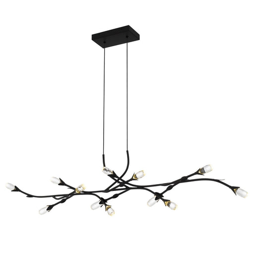Cora Island Chandelier in Matte Black