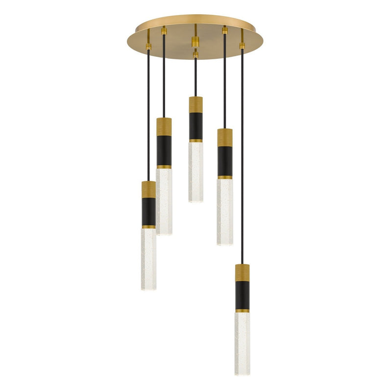 Davies 5-Light Pendant in Brushed Gold