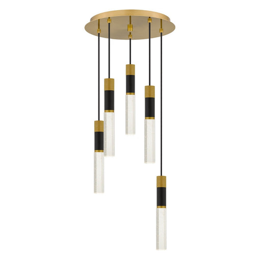Davies 5-Light Pendant in Brushed Gold
