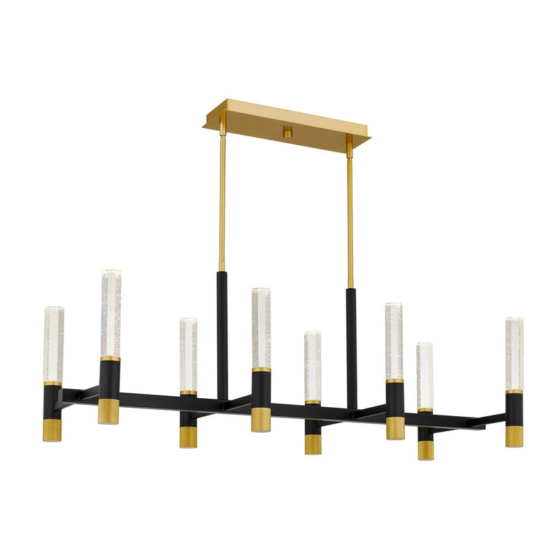Davies 8-Light Island Chandelier in Brushed Gold