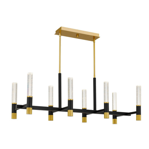 Davies 8-Light Island Chandelier in Brushed Gold