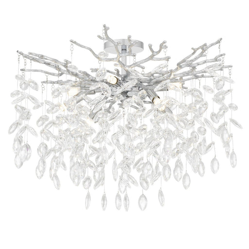 Isobel 8-Light Semi-Flush Mount in Polished Chrome